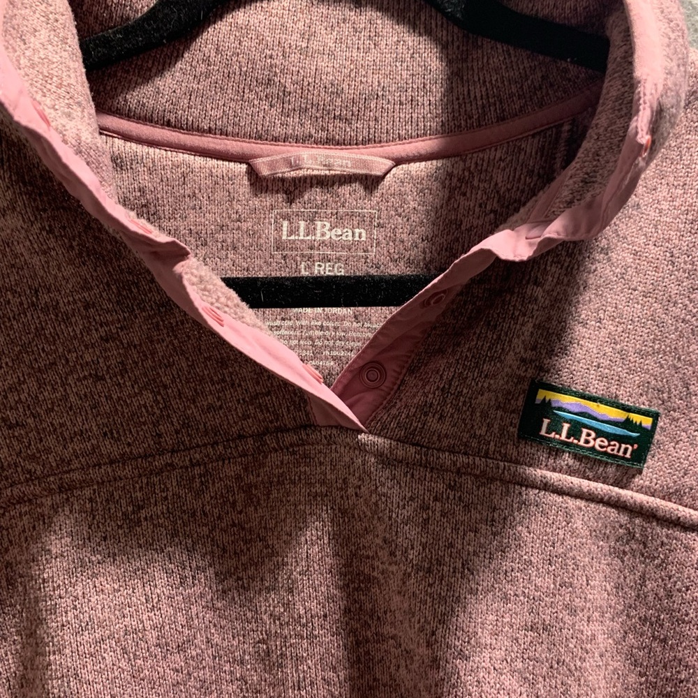 L.L. Bean Pink Pullover Jacket